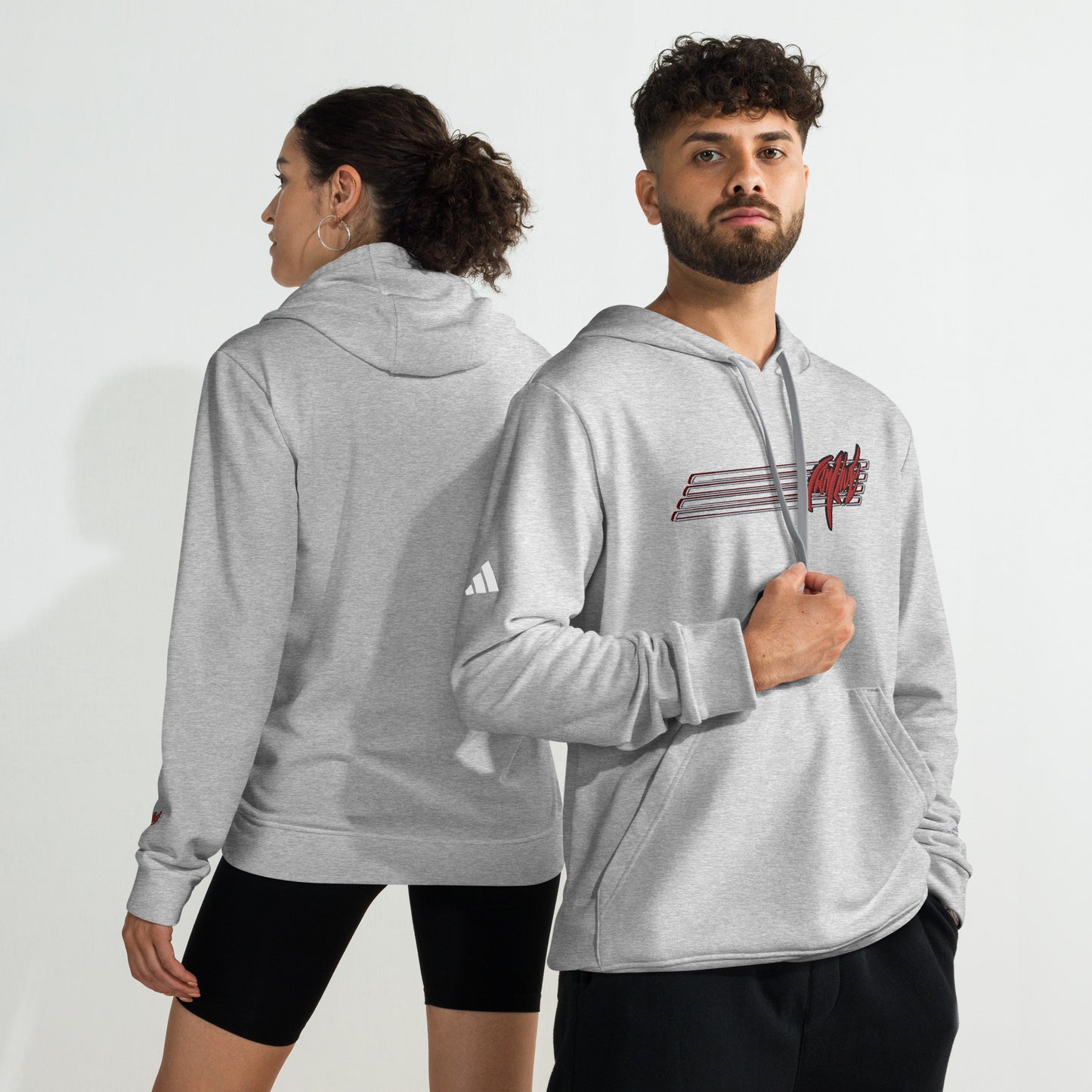 "Action Ready" Quick Change Can1live x Adidas fleece hoodie (Embroidered)