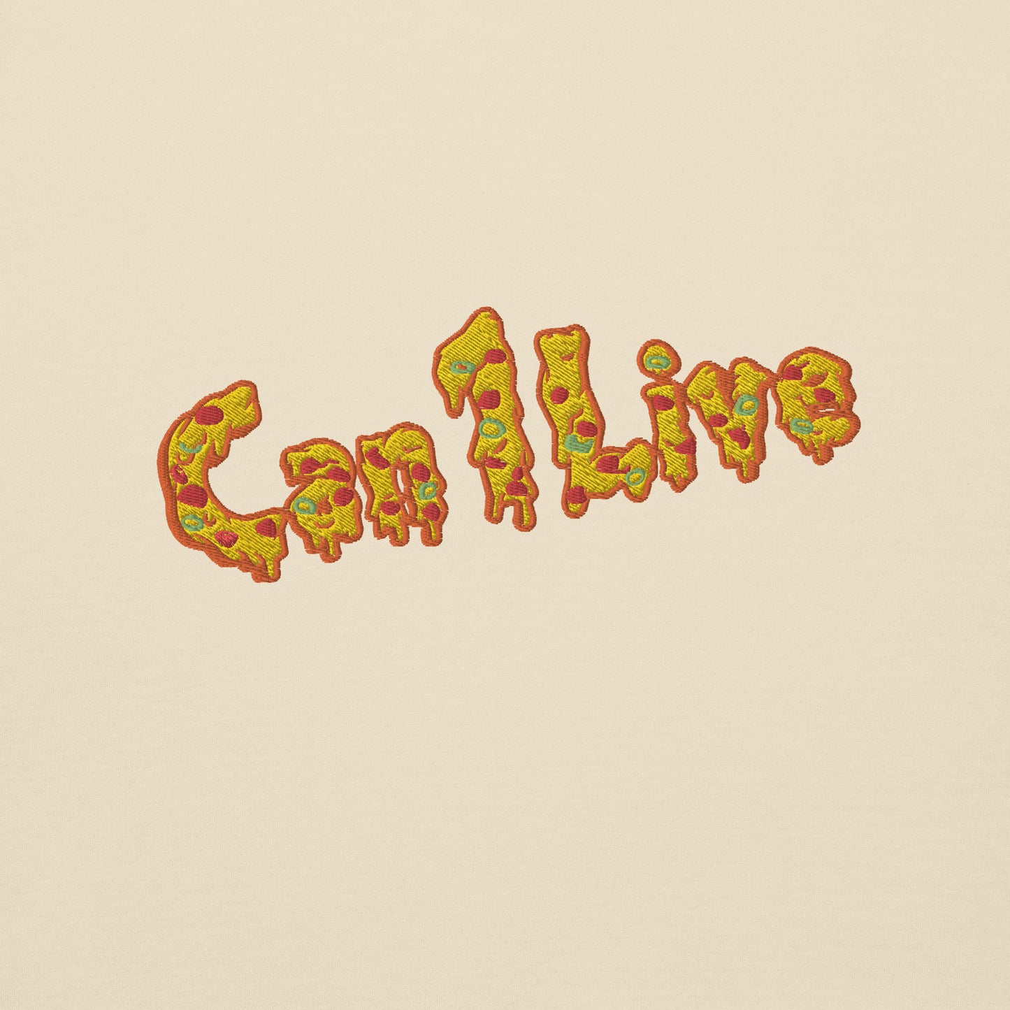 Can1live Pizza Logo Hoodie (EMBROIDERED) Unisex