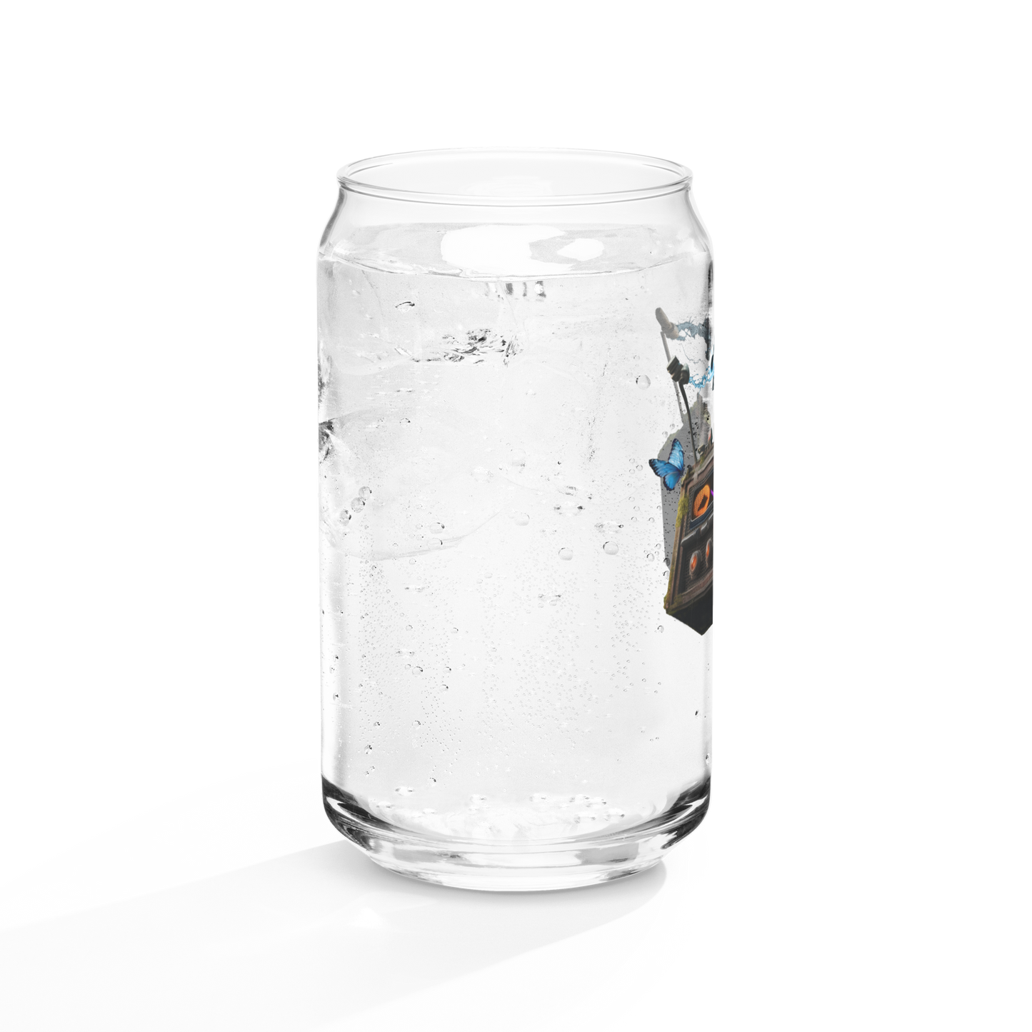 Can1live Alg0.Rhythm logo 16 oz. Glass