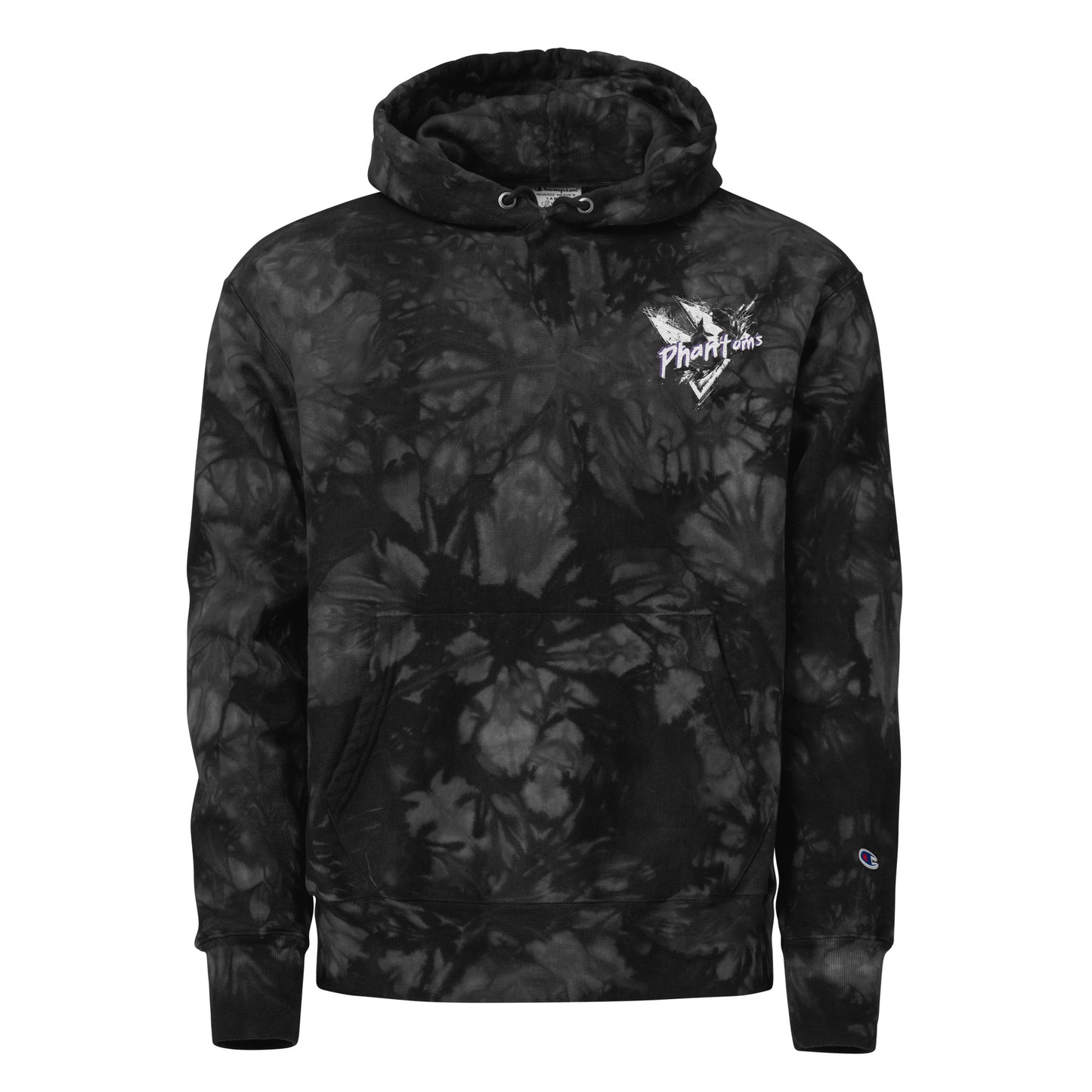 Phantoms Embroidered Champion tie-dye hoodie - Unisex