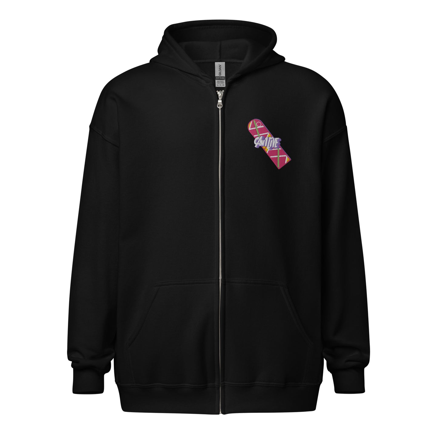 Can1live 'Hover' Embroidered Zip Hoodie (Unisex)