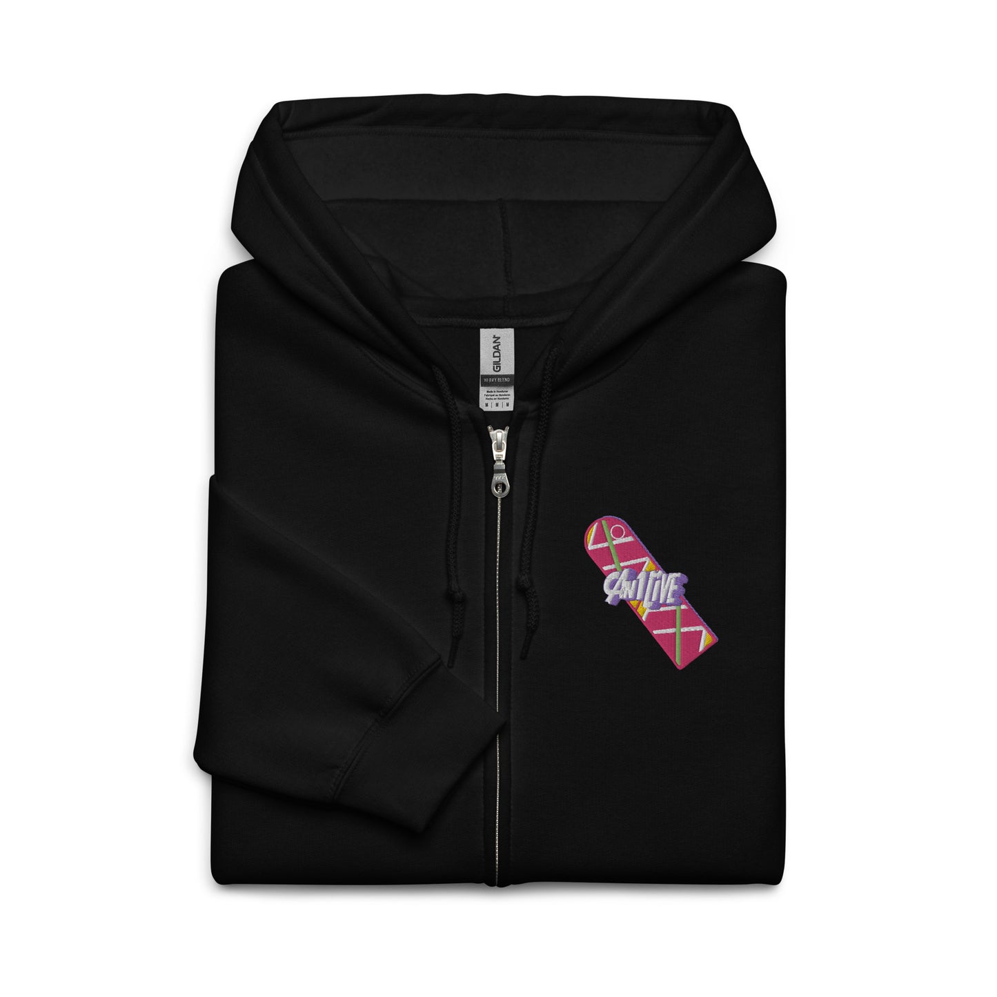 Can1live 'Hover' Embroidered Zip Hoodie (Unisex)