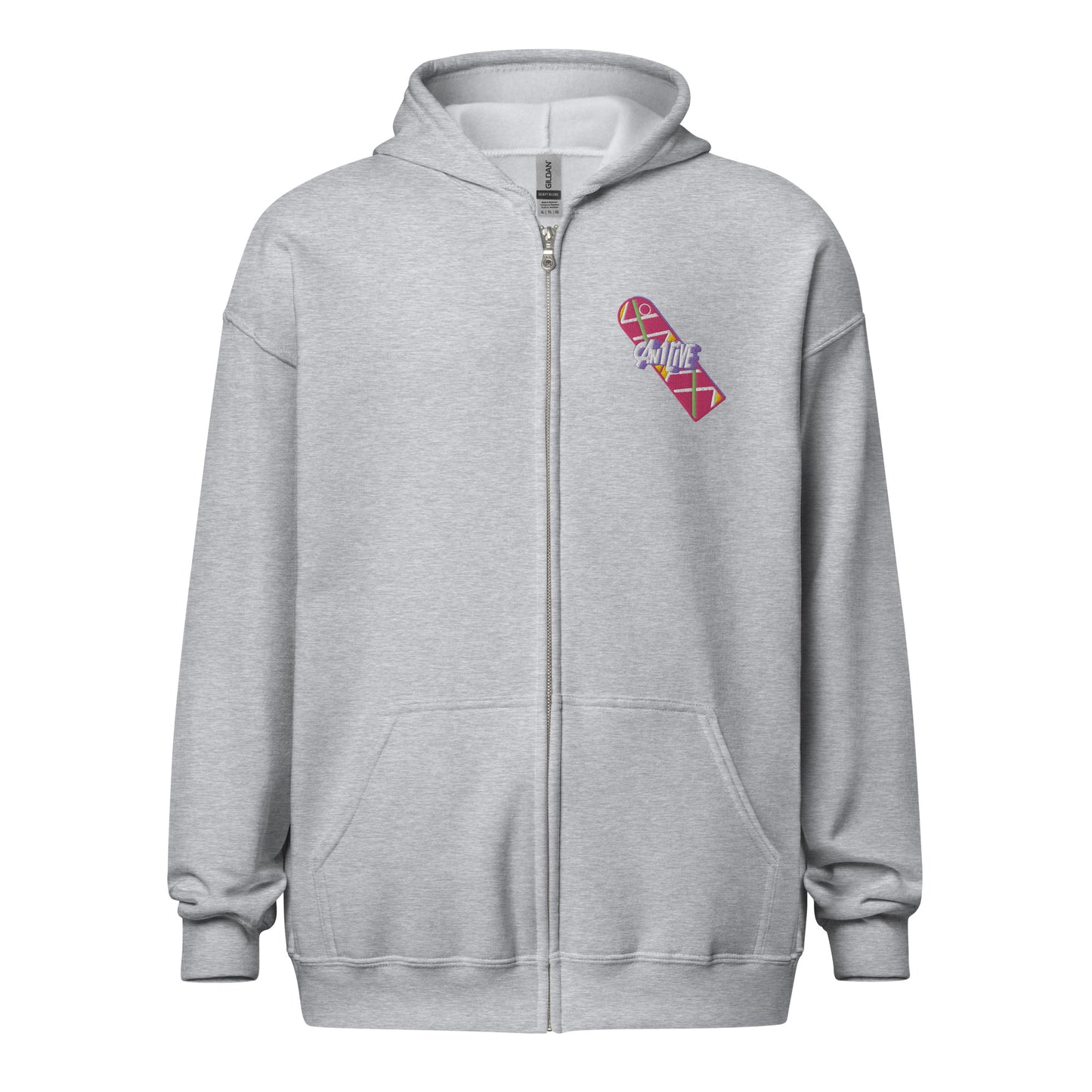 Can1live 'Hover' Embroidered Zip Hoodie (Unisex)