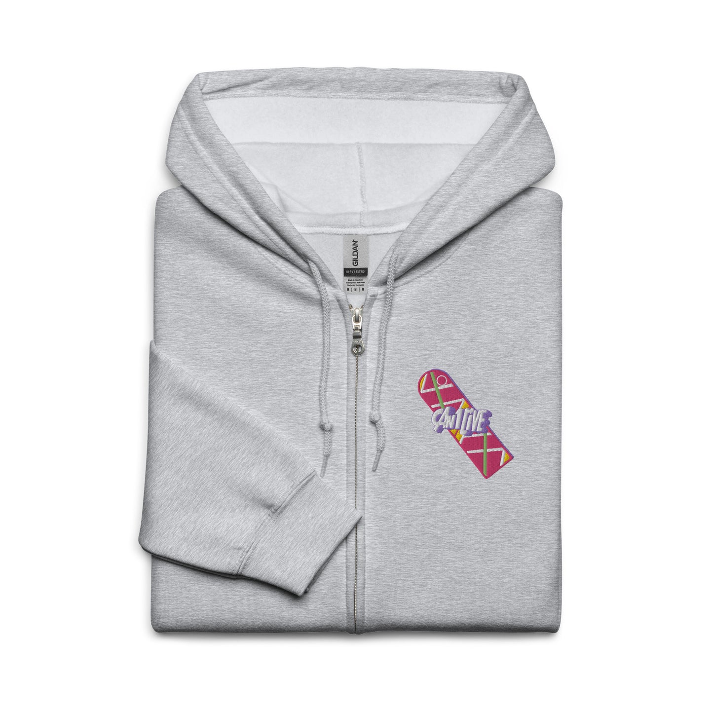 Can1live 'Hover' Embroidered Zip Hoodie (Unisex)