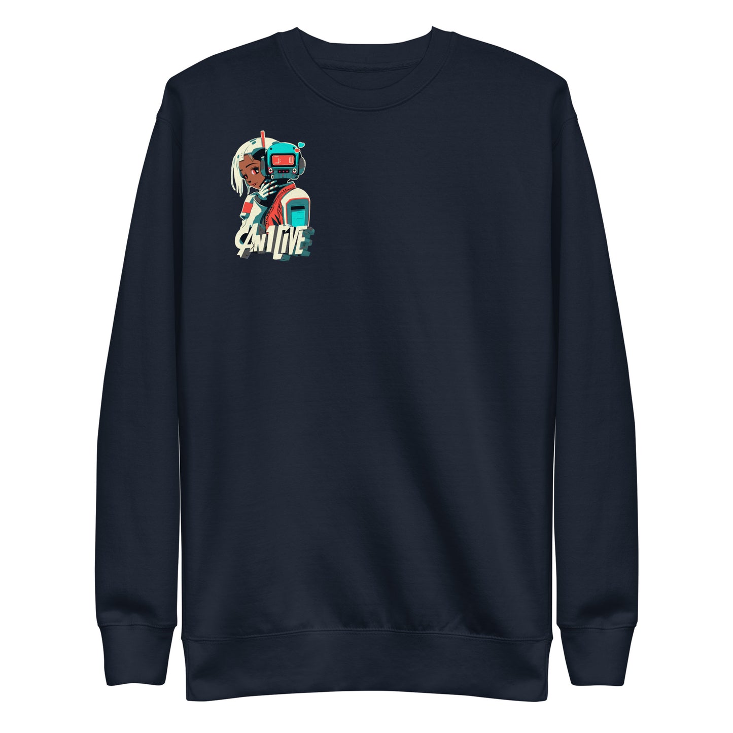 Can1live XOX-0 Premium Crew Neck Sweatshirt - Unisex